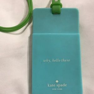 KATE SPADE Lanyard. Aqua/green. NWOT. NSNP